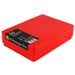 WestonBoxes red plastic storage boxes with lids for a5 paper