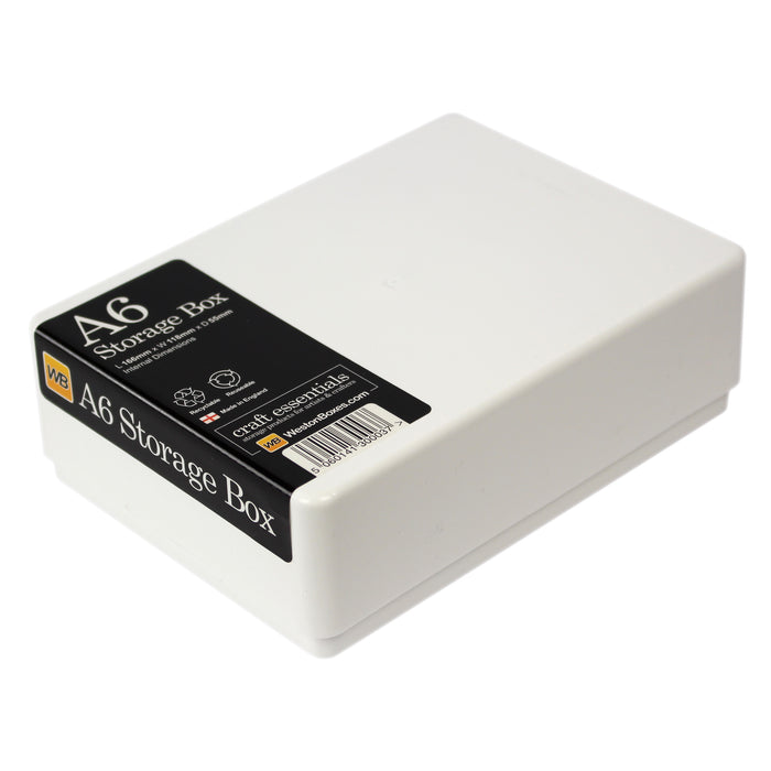 westonboxes A6 Storage stationery Box white