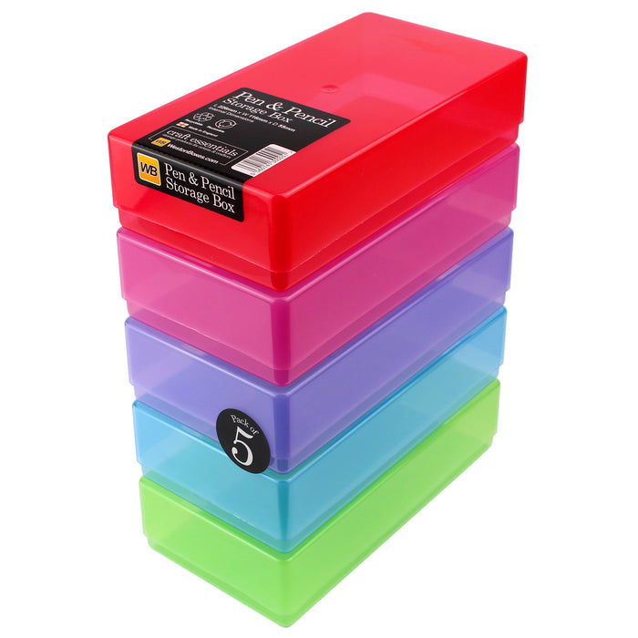 Pen & Pencil Storage Box (5-pack)
