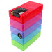 Westonboxes pen & pencil stationery storage box, multicolour / transparent