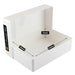 WestonBoxes - A5 Plastic Storage Box, White / Opaque